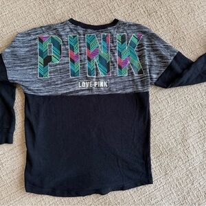 PINK Victoria's Secret oversized  L/S tee size small